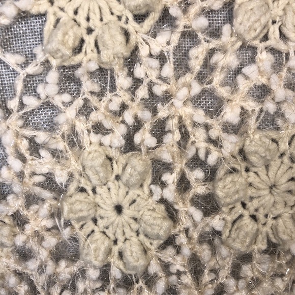 NWT Lovely Crochet Eyelash Yarn with Real Fur Neck Details Size Small - Picture 10 of 13